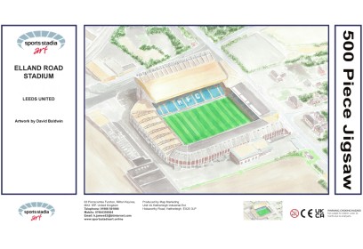 Elland Road Stadium Fine Art Jigsaw Puzzle - Leeds United FC